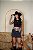 CROPPED REGATA COUNTRY NA RIBANA COWGIRL FERRADURA - PRETA - Imagem 2
