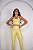CONJUNTO FITNESS CALÇA E TOP SHINE - AMARELO BEBÊ - Imagem 1