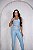 CONJUNTO FITNESS CALÇA E TOP SHINE - AZUL BEBÊ - Imagem 1
