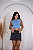 CROPPED REGATA NA RIBANA MIU MIU BORDADO - AZUL BEBÊ - Imagem 2