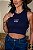 CROPPED REGATA COUNTRY NA RIBANA TX FARM - AZUL MARINHO - Imagem 1