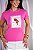 TSHIRT ROMANTIZE SUA VIDA - ROSA CHICLETE - Imagem 1