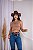CROPPED REGATA COUNTRY NA RIBANA CAVALO COURO - NUDE - Imagem 2