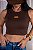 CROPPED REGATA COUNTRY NA RIBANA TOURO - MARROM - Imagem 1