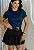 BLUSA BÁSICA CANELADA FEMININA - AZUL MARINHO - Imagem 1