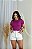 BLUSA BÁSICA CANELADA FEMININA - ROXO - Imagem 3