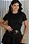 BLUSA BÁSICA CANELADA FEMININA - PRETA - Imagem 1