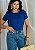 BLUSA BÁSICA CANELADA FEMININA - AZUL BIC - Imagem 1