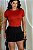BLUSA BÁSICA CANELADA FEMININA - TERRA COTA - Imagem 1