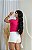 BLUSA BÁSICA CANELADA FEMININA - ROSA CHICLETE - Imagem 2