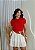 BLUSA BÁSICA CANELADA FEMININA - VERMELHA - Imagem 3