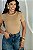 BLUSA BÁSICA CANELADA FEMININA - NUDE - Imagem 1