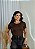 BLUSA BÁSICA CANELADA FEMININA - MARROM - Imagem 3