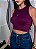 CROPPED REGATA COUNTRY NA RIBANA LONGHORN BORDADA - ROXO UVA - Imagem 1