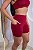 CONJUNTO FITNESS SHORT E TOP SUPLEX - MARSALA - Imagem 2