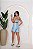 CONJUNTO FITNESS SHORT E TOP SHINE - AZUL BEBÊ - Imagem 3