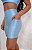 CONJUNTO FITNESS SHORT E TOP SHINE - AZUL BEBÊ - Imagem 2