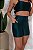 CONJUNTO FITNESS SHORT E TOP SHINE - VERDE - Imagem 2