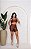 CONJUNTO FITNESS SHORT E TOP SHINE - MARROM - Imagem 1