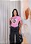 TSHIRT NO ALGODÃO GOLA NA RIBANA VIRTUOSA - ROSA BEBÊ - Imagem 4