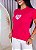 TSHIRT NO ALGODÃO ESTAMPA FRENTE E COSTAS JESUS JOÃO 15:9 - ROSA PINK - Imagem 2