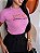 TSHIRT NO ALGODÃO GOLA NA RIBANA ESCOLHIDA POR DEUS PÉROLAS - ROSA BEBÊ - Imagem 1
