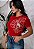 TSHIRT NO ALGODÃO GOLA NA RIBANA FLOR PONTO DE LUZ -VERMELHA - Imagem 1