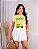 TSHIRT NO ALGODÃO GOLA NA RIBANA MOTINHA FRUTS - AMARELO BEBÊ - Imagem 1