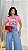 TSHIRT NO ALGODÃO GOLA NA RIBANA MATCHA CLUB - ROSA BEBÊ - Imagem 1