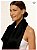 Echarpe de Seda 100% Pura Mulberry – Noir Élégant Black - Imagem 3