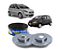 PAR DISCO DE FREIO DIANTEIRO TEMPRA 8/16V /94 PALIO TIPO 16V 2.0 MAREA 1.8 IDEA 1.4  DOBLO STRADA 1.3 / 1.4 FIRE ATE 09 - Imagem 1
