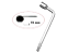 CHAVE DE RODA UNIVERSAL L 19MM VOLKS FIAT FORD HONDA AUDI - Imagem 3