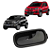 Macaneta Interna Porta Lado Direito Fiat Fiorino Novo Uno Way Vivace Mobi Ref. 100185743 - Imagem 1