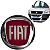 Emblema Grade Fiat Vermelho Palio Idea Doblo Siena Punto  Ref. 1313024 - Imagem 1