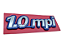 Emblema Cinza 1.0 Mpi Azul C Cromado Lateral Paralama Palio - Imagem 4