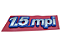 Emblema Cinza 1.5 Mpi Azul C Cromado Lateral Paralama Palio - Imagem 4