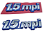 Emblema Cinza 1.5 Mpi Azul C Cromado Lateral Paralama Palio - Imagem 3