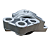 Calco Do Motor Fiat Punto 1.4 Fire Evo Attractive 13-17 Ref.AC4122 - Imagem 5