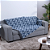 Manta Xale  Decorativa Dupla Face Para Sofá Com Franja Luxor 01 Peça em Tecido Jacquard -210 M x 1,35 M - Cor: Azul Corrente - Imagem 2