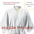 Roupão de Banho Adulto Unissex  Felpudo Macio Com Bolsos Manga 3/4-  100% Algodão Alta Absorção  Tamanho Único Veste de 36  ao 44 - Imagem 10