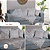 Kit 5 Pçs Manta Xale para Sofá e Almofadas Cheias Grécia Jacquard - 01 Xale 1 ,35mx1,35m com Franja 02 Capas de Almofadas 02 Almofadas- Dupla Face - Imagem 7