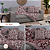 Kit 5 Pçs Manta Xale para Sofá e Almofadas Cheias Grécia Jacquard - 01 Xale 1 ,35mx1,35m com Franja 02 Capas de Almofadas 02 Almofadas- Dupla Face - Imagem 9