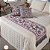 Kit 5 Pçs Peseira Cama Casal King e Almofadas Cheias Grécia Jacquard Dupla Face -  01 Peseira +  Refies de Almofadas + 02 Capas de Almofadas - Imagem 8