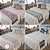 Kit 5 Pçs Peseira Cama Casal King e Almofadas Cheias Grécia Jacquard Dupla Face -  01 Peseira +  Refies de Almofadas + 02 Capas de Almofadas - Imagem 1