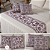 Kit 5 Pçs Peseira Cama Casal King e Almofadas Cheias Grécia Jacquard Dupla Face -  01 Peseira +  Refies de Almofadas + 02 Capas de Almofadas - Imagem 12