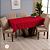 Toalha de Mesa 4 Lugares Basic 1,45x1,40m Liso 100% Poliéster Tecido Oxford - Imagem 4