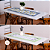 Caminho Trilho de Mesa Aparadores Balcões 01 Peça 125Mx43cm Estampado Tecido Microfibra 100% Poliéster - Imagem 1