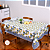 Toalha de Mesa 8 Lugares Allegra 2,50x1,50m Estampado Tecido Microfibra - Imagem 8