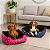 Cama Pet  Extra Grande Quadrada Impermeável Lavável Com Zíper e Refil - 70cm x 70 cm x 15 cm - Imagem 6