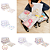 Organizador de Mala Bebê e Infantil Kit c/04 Peças Impermeável Multiuso com Visor e Zíper Estampada - Imagem 1